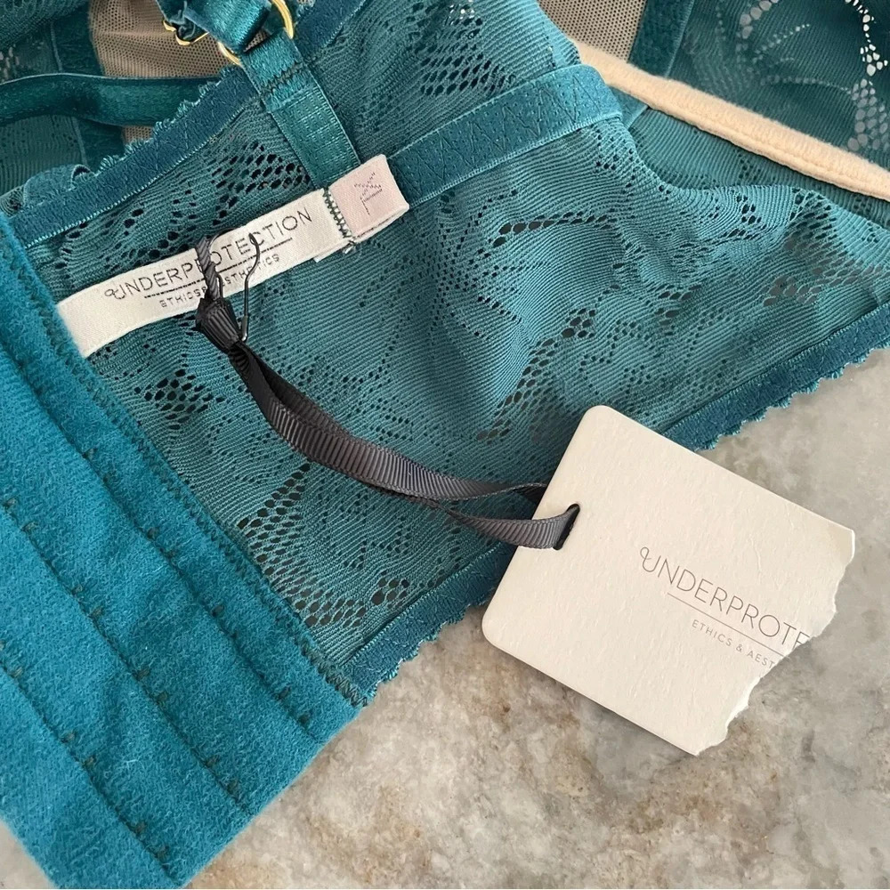 Nwt Underprotection Ruby Bralette In Teal Size Xl — image 4 of 8